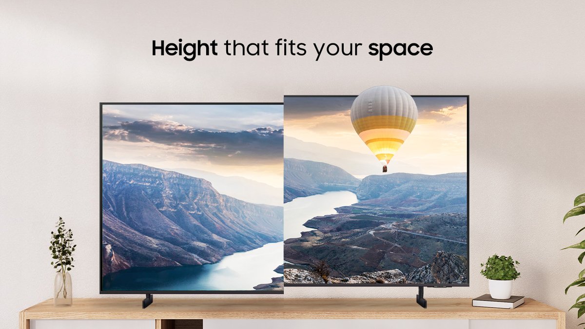 Need to make room for a Soundbar? No problem. Just raise the height with The Crystal UHD adjustable stand flat. Learn More: spr.ly/6019wJmXD #MoreWithSamsung