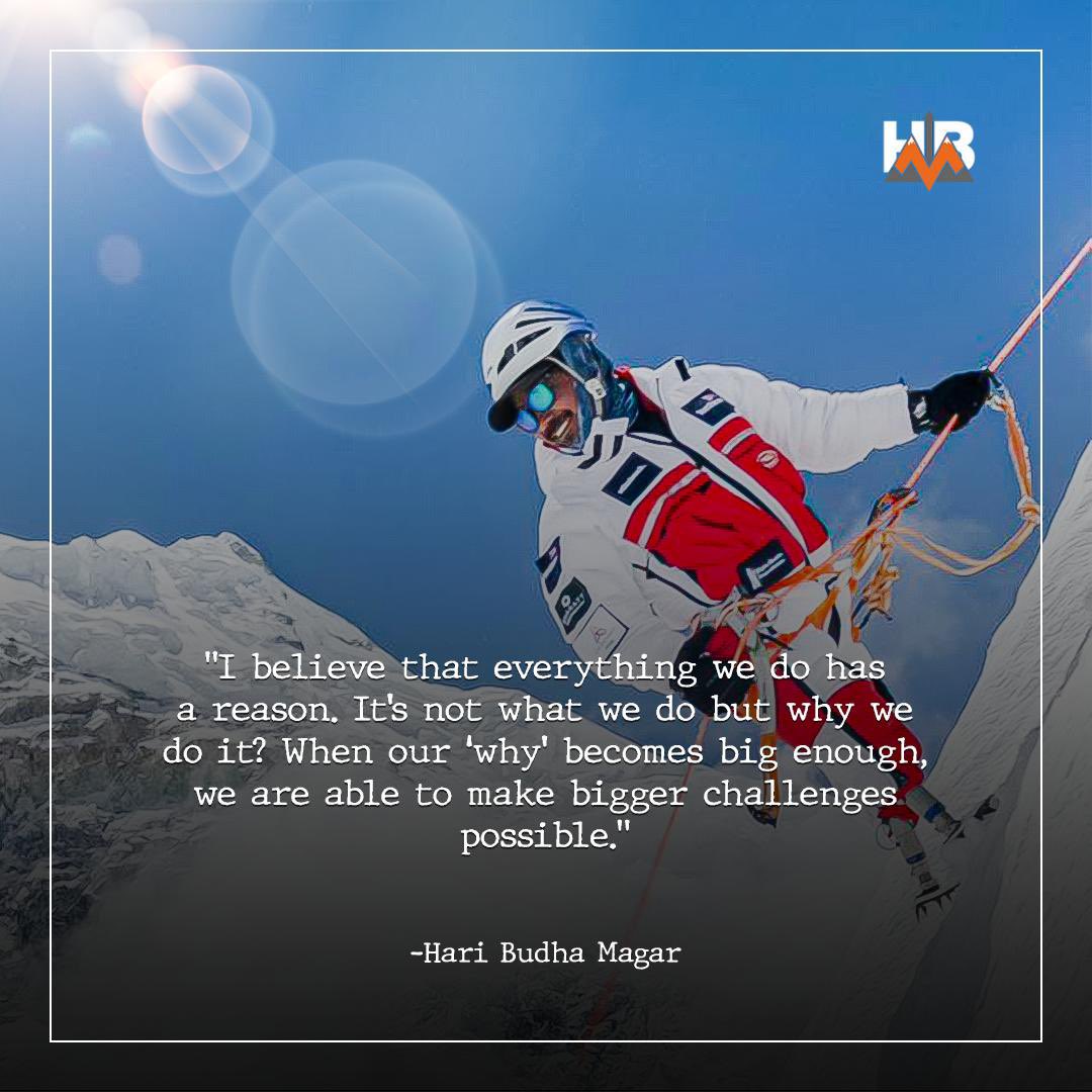 In my view, ‘Why’ is the most powerful word, what do you think? . . . #haribudhamagar #conqueringdreams #mountains #disabilityawareness
