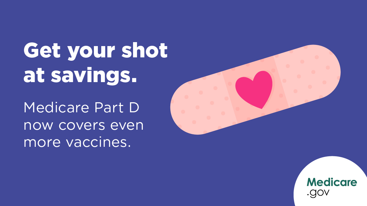 Stick it to shingles, whooping cough, RSV, and more: Medicare now covers more recommended vaccinations without cost-sharing. Take care of your health—at no additional cost to you: go.medicare.gov/4cy9M5W