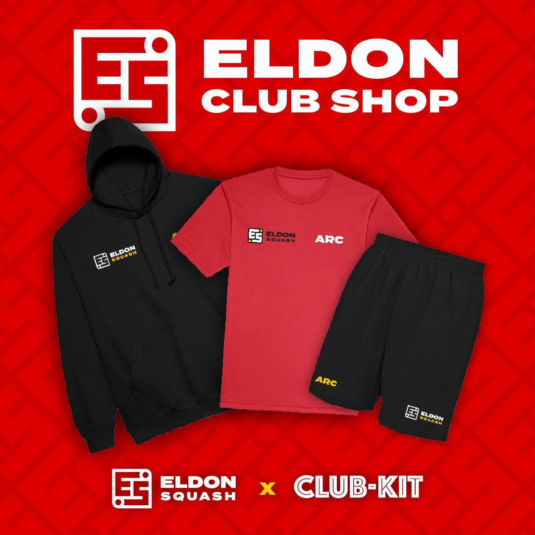 We're thrilled to announce our partnership with Club-Kit to offer you high-quality Eldon branded merchandise!

With every sale you're directly contributing to supporting our club. So, wear this kit with pride knowing you're making an impact on our club!

club-kit.co.uk/eldon-squash/