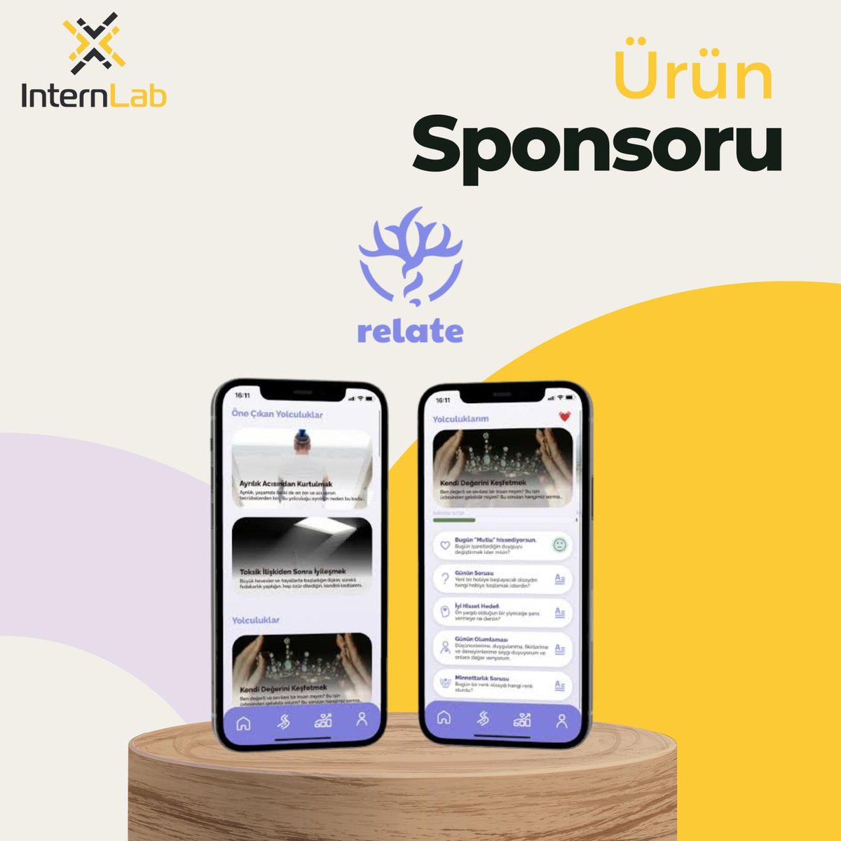 iugirisim's tweet photo. 18 Nisan 2024 tarihinde Çemberlitaş Gençlik Merkezi'nde gerçekleşecek olan GK Atölye’nin InternLab etkinliğinde Relate App'den katılımcılara özel 1 aylık premium üyelik hediye! 🧘🏻‍♀️💜 https://t.co/ilbfpnWx1r