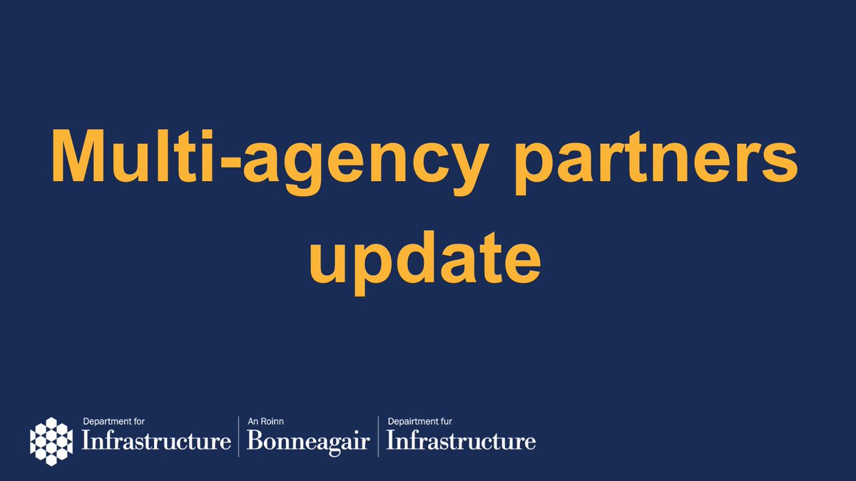 Multi-agency partners including PSNI, NIE, Department for Infrastructure & other emergency response / public sector organisations have met to prepare for Storm Kathleen. Find out more about this multi-agency effort here: infrastructure-ni.gov.uk/news/stay-safe… #StormKathleen