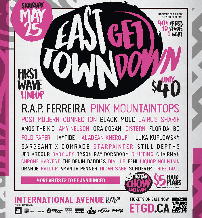 ETGDFest's tweet image. 💥 East Town Get Down's first wave artist lineup is here! 💥⁠
⁠
Mark your calendar for May 25th, 2024 and spend the evening exploring music and food along International Ave. ⁠
⁠
8 of the 10 venues are all age access!⁠
🔗⁠ etgd.ca