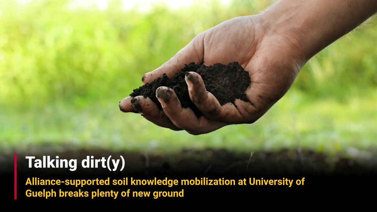By supporting #UofG's @SoilsAtGuelph, soil health knowledge is reaching #Ontario producers in new and creative ways. Read the full story: bit.ly/443lVfz @UofGResearch @karidunfield @LauraVanEerd @PrasadDaggupati