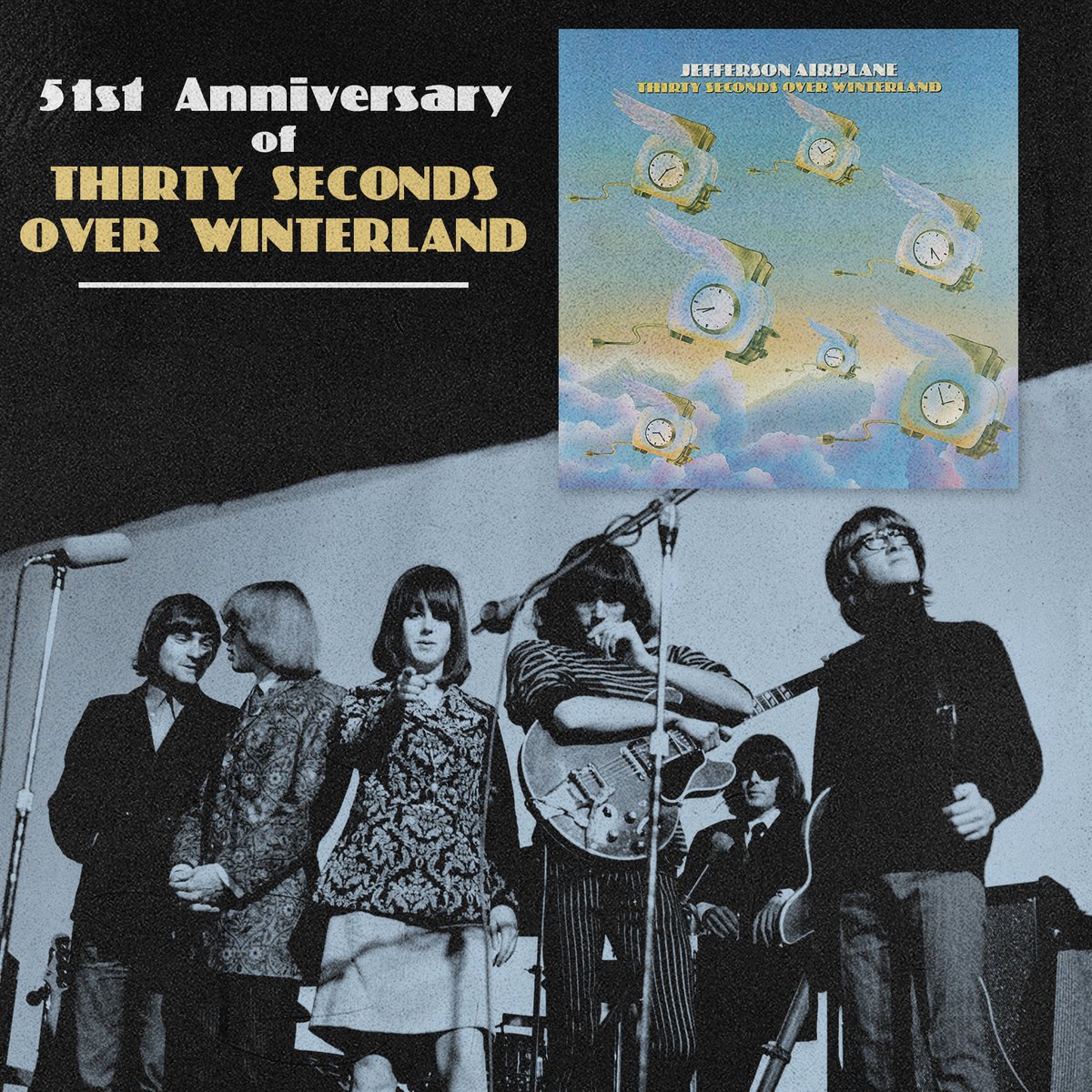 THIRTY SECONDS OVER WINTERLAND turns 51 today! 🎂 Did you know the album title nods to the 1944 Mervyn LeRoy film Thirty Seconds Over Tokyo? The iconic live album was recorded at Winterland Ballroom in San Francisco and the Auditorium Theatre in Chicago. Swipe 👉 if you want to…