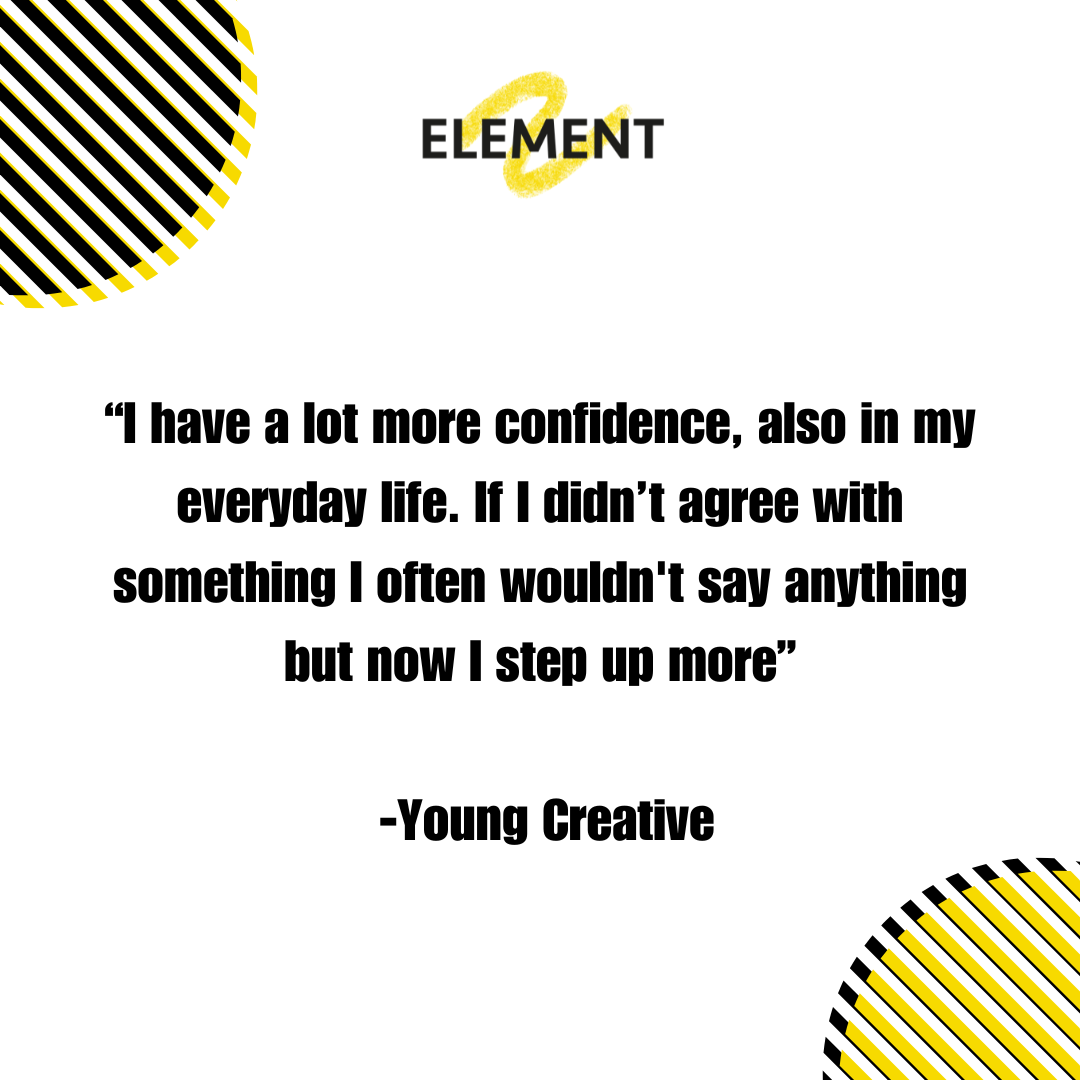 elementproject_'s tweet image. For the next three weeks, we will be sharing quotes from young creatives about their thoughts on participating in an Element project.🎨   Swipe to see their quotes and be sure to stay tuned for the following weeks!💫  #findyourelement