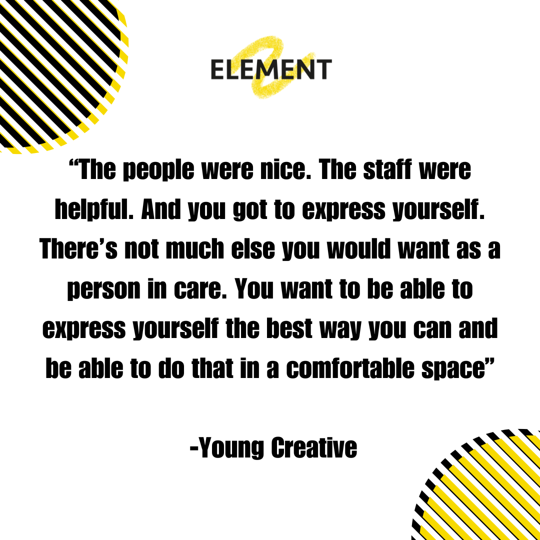 elementproject_'s tweet image. For the next three weeks, we will be sharing quotes from young creatives about their thoughts on participating in an Element project.🎨   Swipe to see their quotes and be sure to stay tuned for the following weeks!💫  #findyourelement