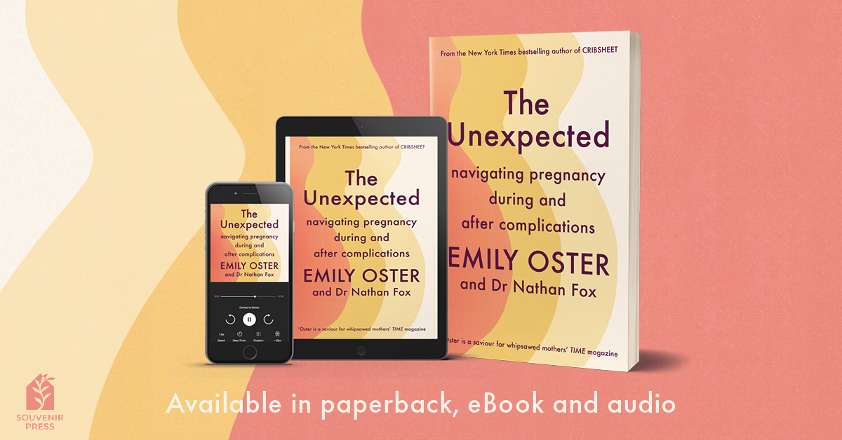 If you've experienced pregnancy complications, expecting again can be daunting. In #TheUnexpected, bestselling author @ProfEmilyOster and Dr Nathan Cox set out a road map for a better birthing process with practical, data-driven advice. Out next week: tinyurl.com/TheUnexpectedA…