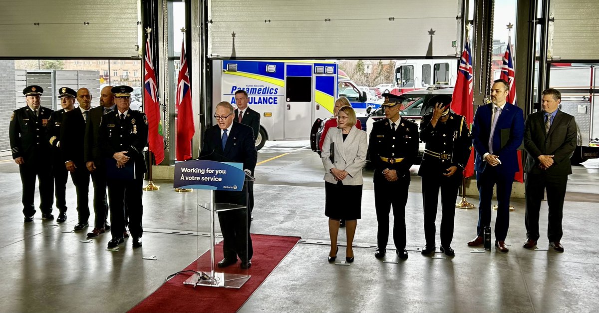 Pleased to be part of today's @ONsafety investment of $3M to provide free rapid bereavement counselling for families of first responders and public safety personnel who are killed in the line of duty or have died by suicide. news.ontario.ca/en/release/100…