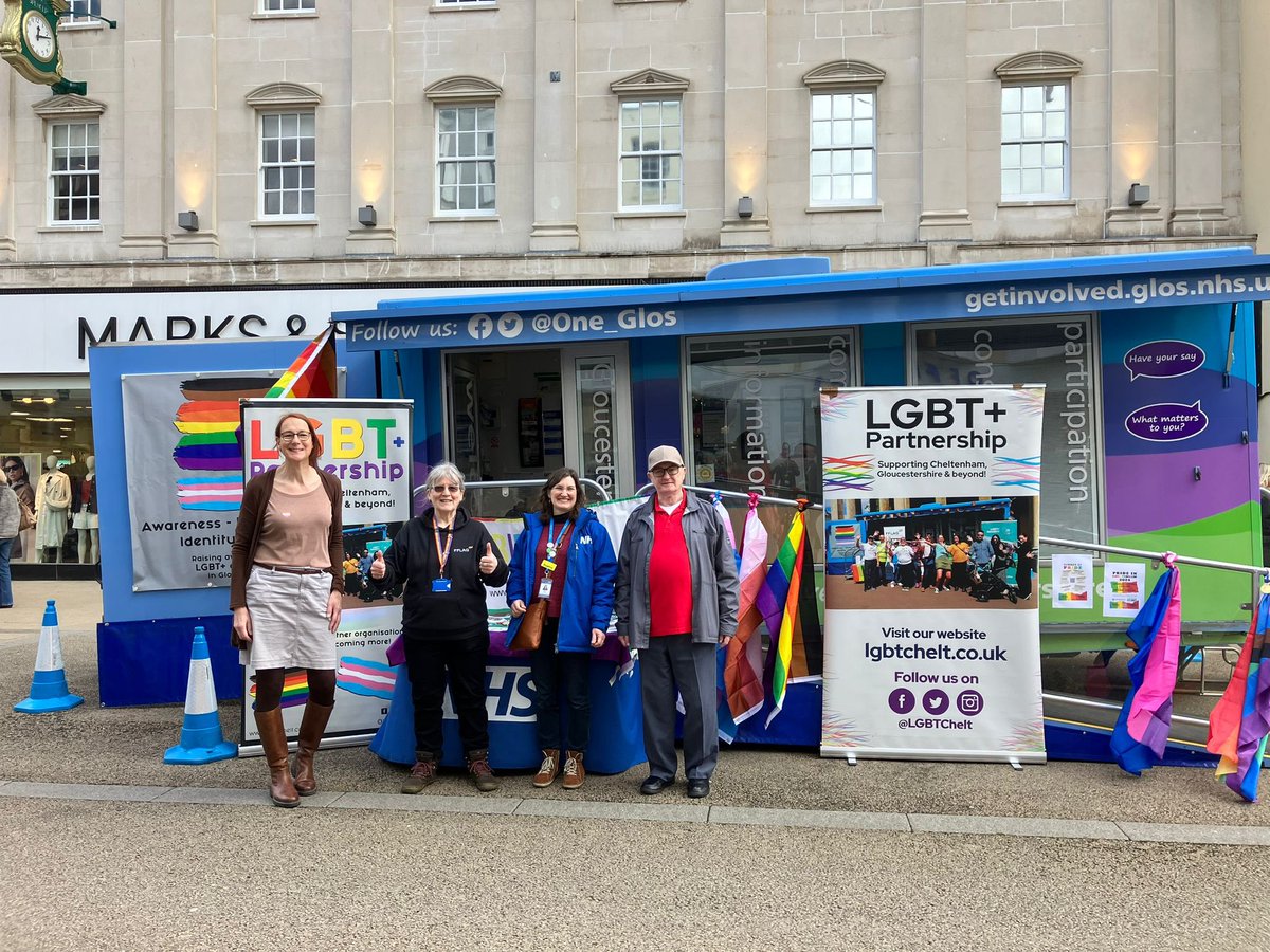 A terrific day in Cheltenham with @LGBTChelt @OfficialFFLAG @fflagcheltenham and a big thank you @One_Glos for their support. So many worthwhile conversations which wouldn’t have taken place otherwise.🏳️‍🌈🏳️‍⚧️
