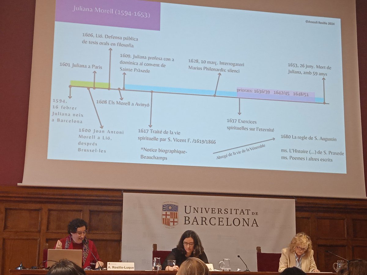 Workshop internacional sobre #JulianaMorell a la @UniBarcelona  @crai_ub @MPedralbesBCN @georginarabasso