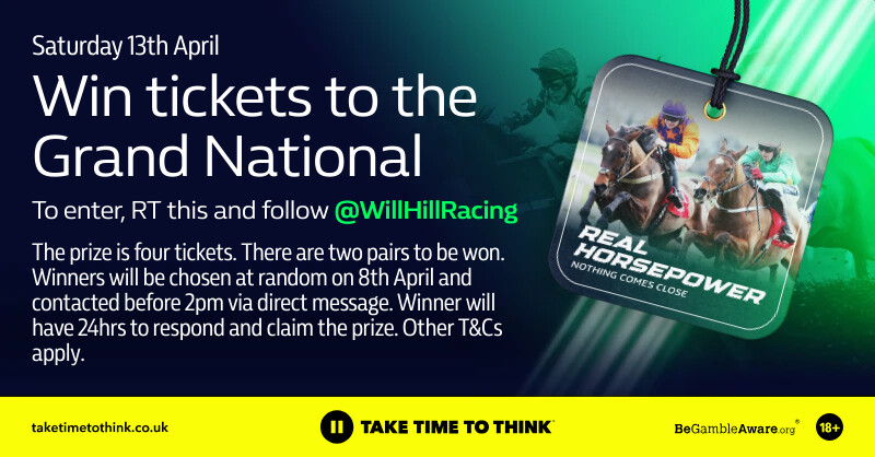 Every wanted to go to Grand National Day? You could be the lucky winner of two tickets to the most famous horse race in the world... Here's what you need to do 👇 🔃 Repost this ➡️ Follow @WillHillRacing Terms apply.