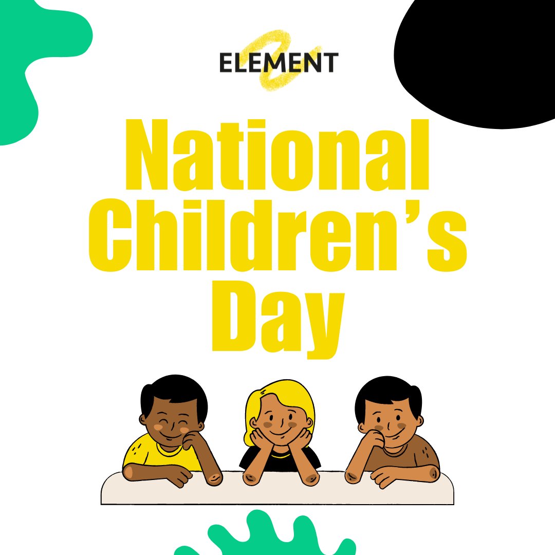 Here's to the sparkles of laughter and dreams as bright as the sun! Happy National Children's Day! 🎉   
Let's embrace their wonder, nurture their imagination, and create a world where every child's potential shines. ✨   
#NationalChildrensDay #findyourelement