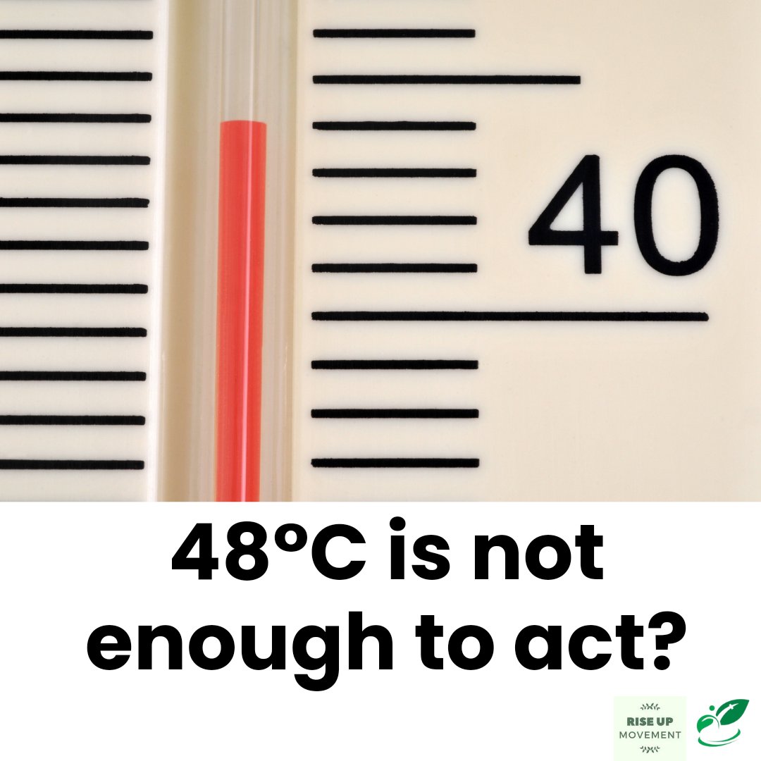 When will that be enough to take action? #ActNowOnHeatwaves
#RiseUpOnHeatwaves
