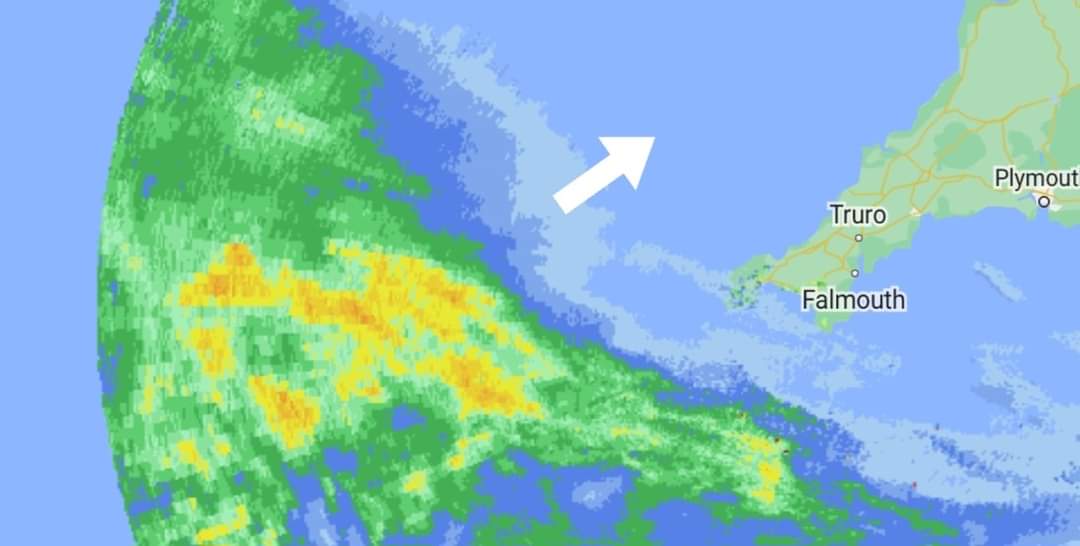 Good afternoon all, Here's an up to date radar image and yes the rain is on it way now! Take a look at our evening forecast for more information on the conditions later and take care. Kind regards Kay KWT #weather #Cornwall #rain #Kernow