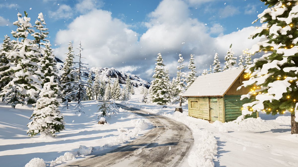 A snowy-themed environment by Modulus_Studio Scanned assets created using #RealityScan mobile application. View more on EDC: forums.unrealengine.com/t/3d-scan-base… #RealityScan #3dscanning Download RealityScan at - unrealengine.com/realityscan