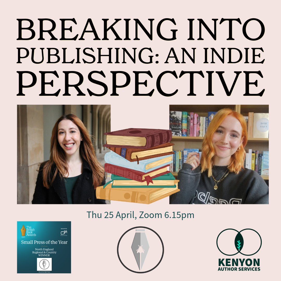 Want to break into publishing this year? Join Isabelle Kenyon (@kenyon_isabelle , MD of Fly on the Wall Press, Small Publisher of the Year 2024 North, British Book Awards) and @jasminedove_ Freelance Editor and booktuber for an insightful talk and panel!