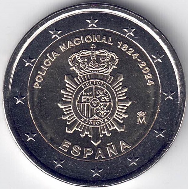 Ya tenemos la tan esperada nueva moneda de 2 Euros España 2024-Policía-disponible en la tienda y en l@ web.
#coins
#monedas
#billetes
#sellos
#minerales
#fósiles
#mariposas
#oro