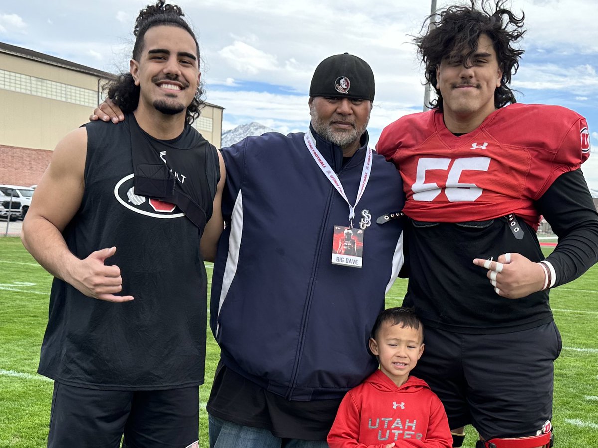 So good to see my nephews, the Fano Brothers. Big time players for the U. Logan starts at DE, and Spencer starts at OT. It’s a family affair for my mom and dad Bingham and Lori🙏🏽🙏🏽🙏🏽