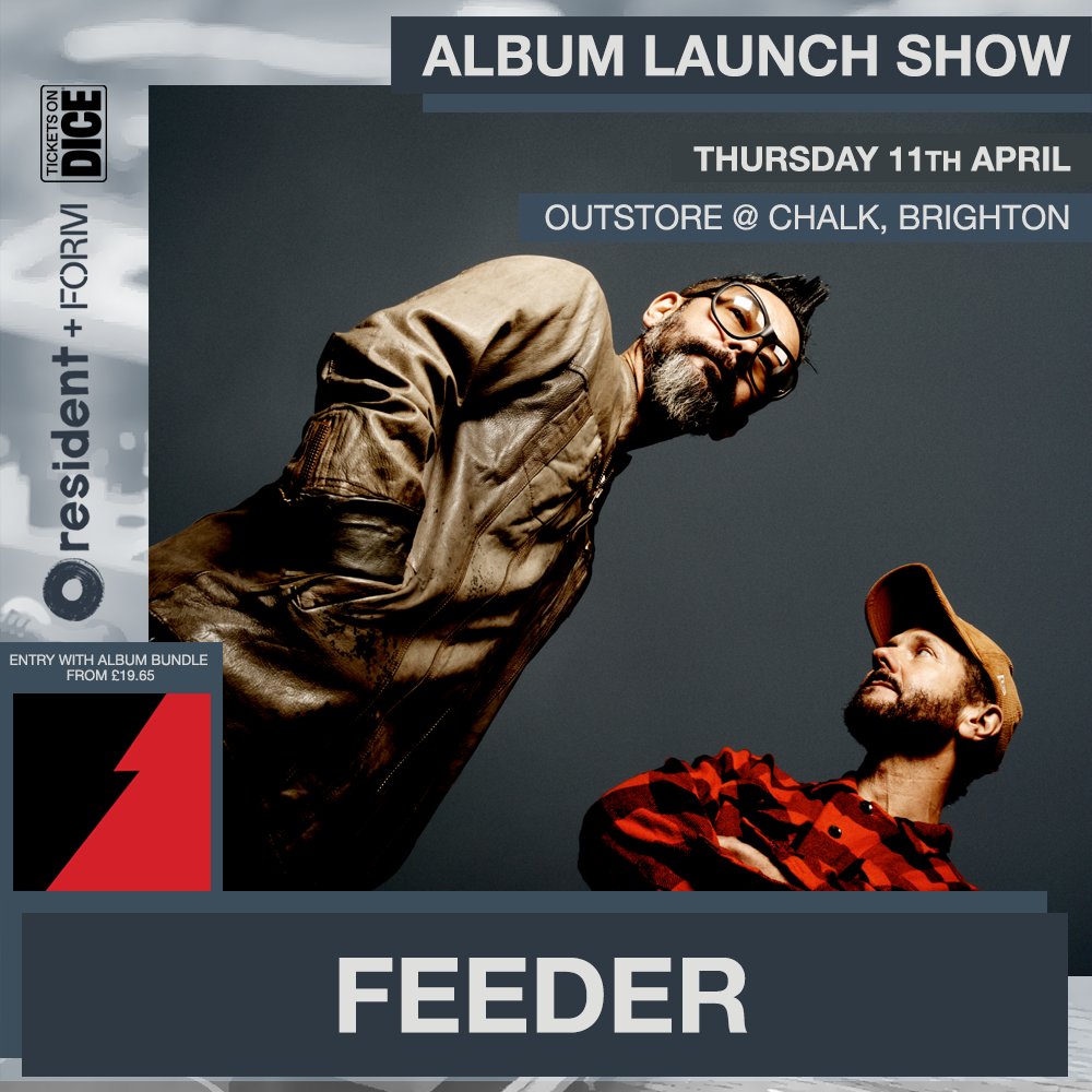 UPDATE! Signed copies... Ahead next week's Album Launch Show at @chalkvenue, @FeederHQ have kindly agreed to pre-sign copies of their new album 'Black / Red'. Order yourself as signed copy + entry the show: link.dice.fm/e395af2c6f27?d…