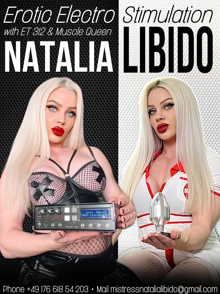 It’s Time to get in touch with some new feelings through erotic electro stimulation. The best on the market ET 312! 
More informations and bookings per mail: mistressnatalialibido@gmail.com

#ET312 #session #bdsm #mistress #NataliaLibido #goddess #femdom #dominatrix