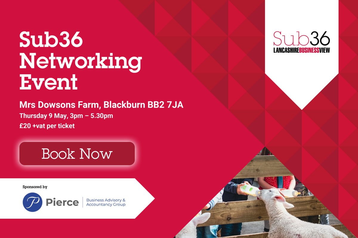 Calling all young professionals! Get ready for a unique way of networking, as we head to the farm to feed some of the animals! Book your place here 👉 lancashirebusinessview.co.uk/lancashire-bus… Sponsored by @pcaltd