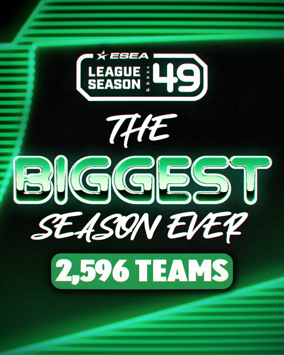 Season 49 is finally here and is our the biggest League season EVER! 🌎 6 regions 🤝 5 balanced divisions 📈 2,596 teams We can't wait to for everyone to compete and see who rises out of S49 :muscle: