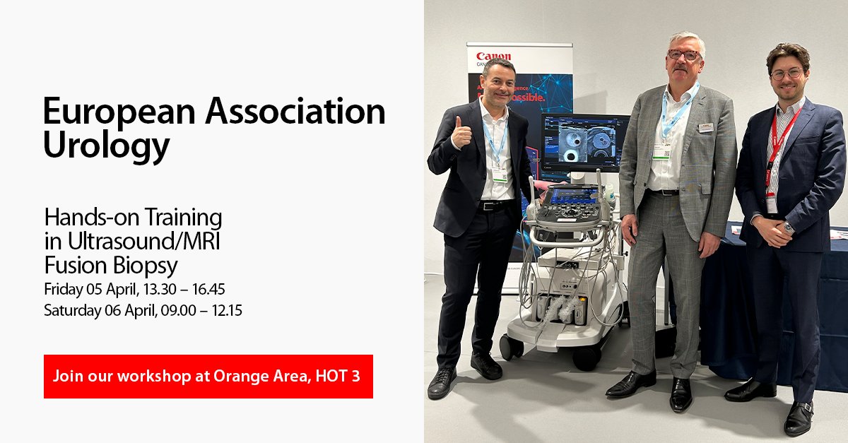 Visit us during the EAU congress in Paris; we will participate in a workshop with expert Prof. Lars Budäus, who is organizing this great opportunity to show our Smart Fusion to biopsy the prostate. For more information about our urology solutions visit: bit.ly/3PIBqDA