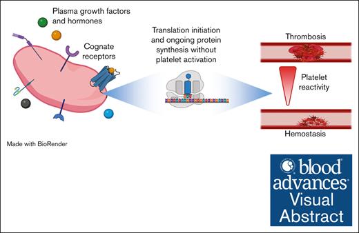 Circulating, resting platelets maintain proteostasis by constitutive translation driven by plasma growth factors and hormones. ow.ly/18Ys50R2vTI #thrombosisandhemostasis #plateletsandthrombopoiesis