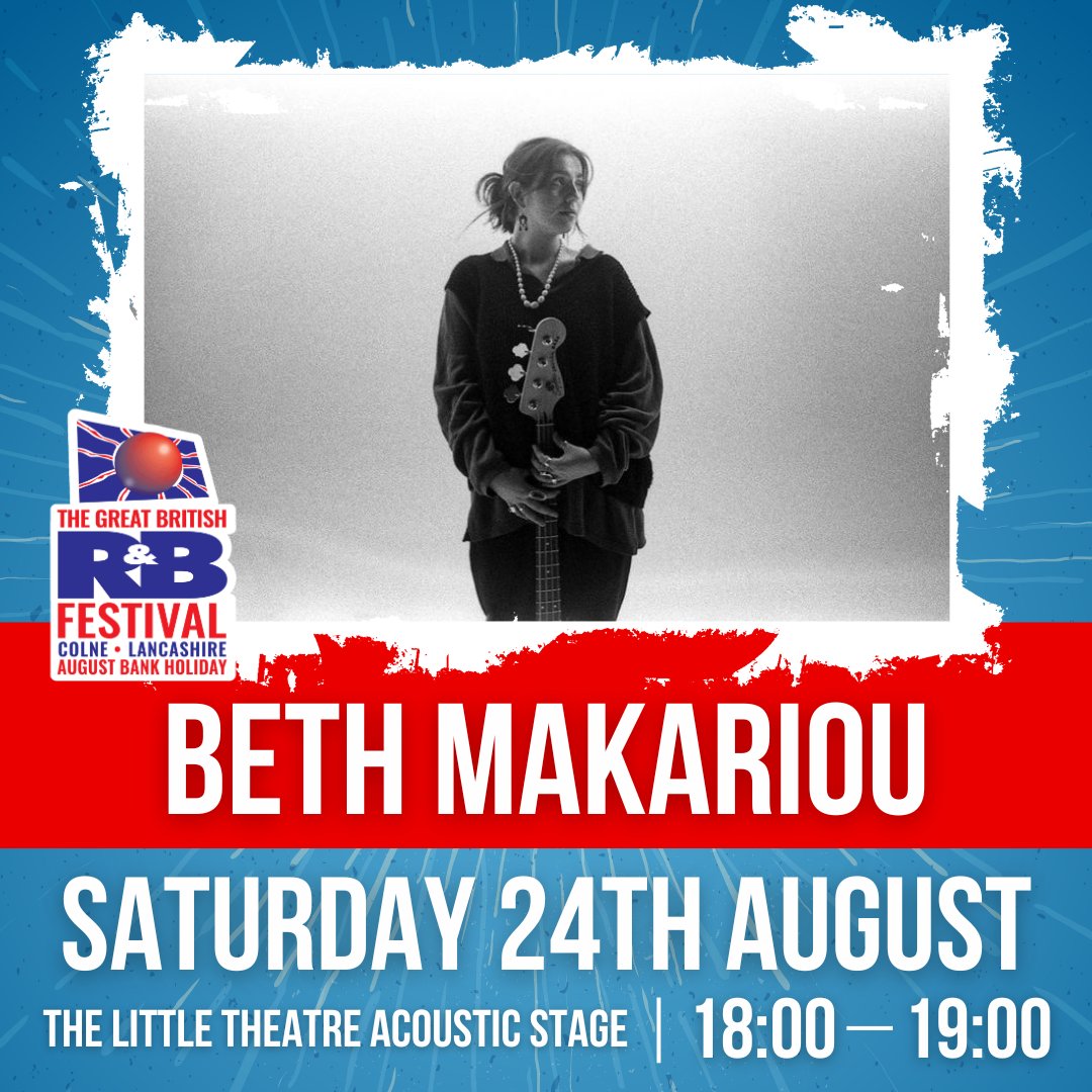 💥 ARTIST ANNOUNCEMENT curated by @DrTAttah... Beth Makariou! 💥 Beth is a 24 year old independent singer-songwriter, based in both London and Leeds and has always played live and recorded within studio settings too, as a solo Jazz/Soul artist. bluesfestival.co.uk/tickets/