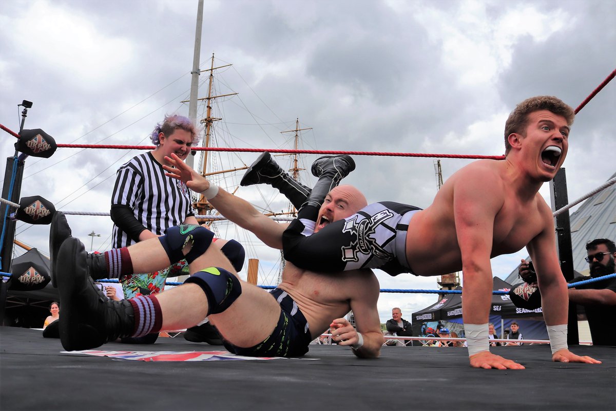 Get ready, wrestling fans!🤼‍♂️💥 UKPW is bringing a thrilling wrestling extravaganza to Medway Gaming Festival on 15-16 June. Ahead of WWE WrestleMania, tell us your dream match that you would like to see at The Dockyard? #UKPW #MedwayGamingFestival #WrestleManiaXL #WWE #CHDT