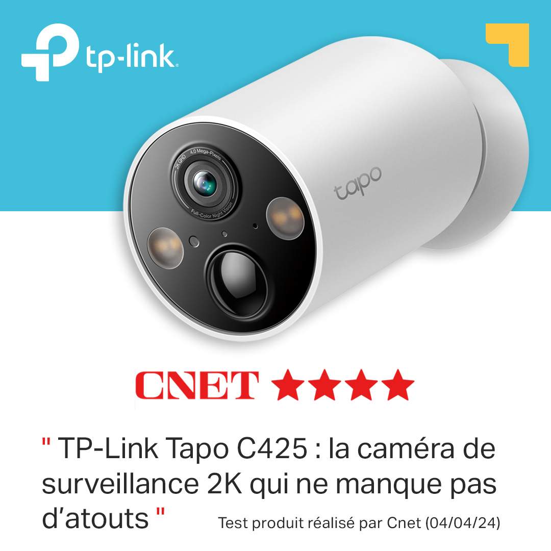A la recherche d'une caméra efficace à installer partout ? Cnet vous propose la Tapo C425. cnetfrance.fr/produits/test-… #tapo #caméra #vidéosurveillance #sécurité #cambriolage #maison #tapoc425
