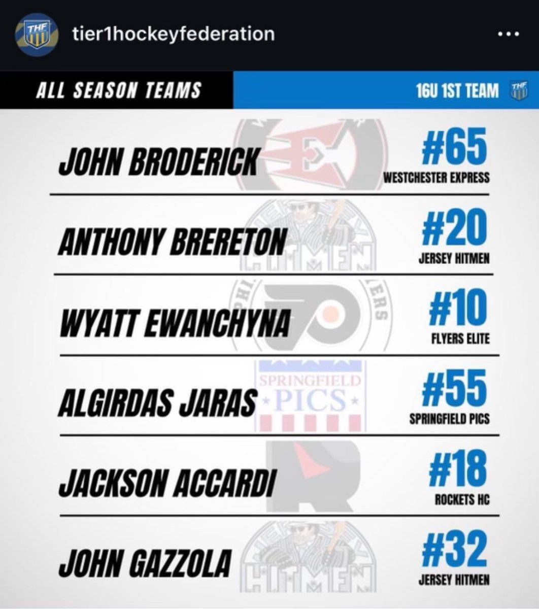 PICS are proud to announce that U16’s Captain Algirdas Jaras has been named to the Tier 1 Hockey Federation “All Season Team”. Congratulations to Aldi. Proud of ya kid! @USPHL