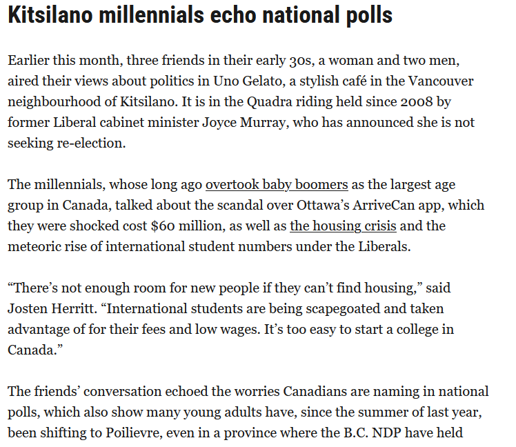 lol @cdnpolifan @optimistictory how bad are the libs doing in BC? Millenials in FUCKING KITSILANO are wanting change and trending to pierre. Next up Pierre should do a Drum circle rally at Kits beach and flip the most beautiful riding in Canada: Vancouver Quadra