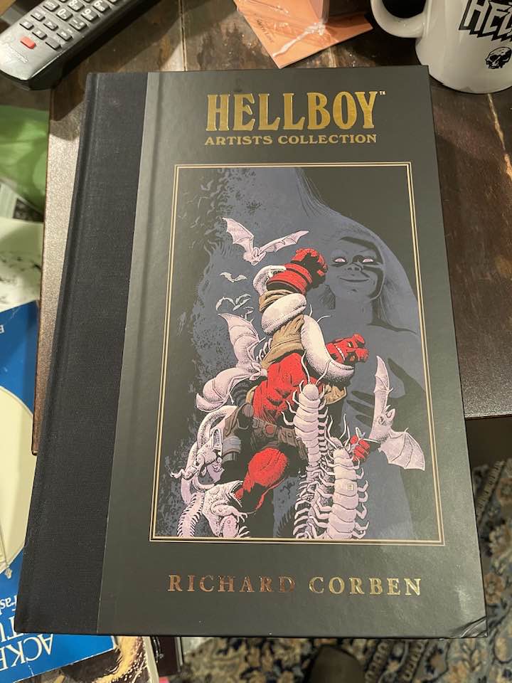 This beautiful thing arrived yesterday— Oversized hardback (Library Edition size) collecting all the Corben Hellboy stories. I love it so much I can’t barely stand it.