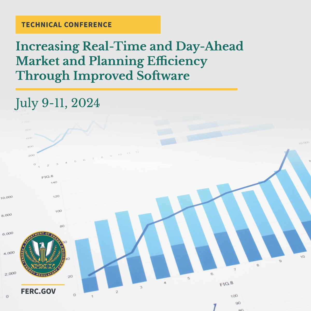 @FERC #techcon: Increasing Real-Time and Day-Ahead Market and Planning Efficiency Through Improved Software, July 9-11, 2024 | ferc.gov/news-events/ev…