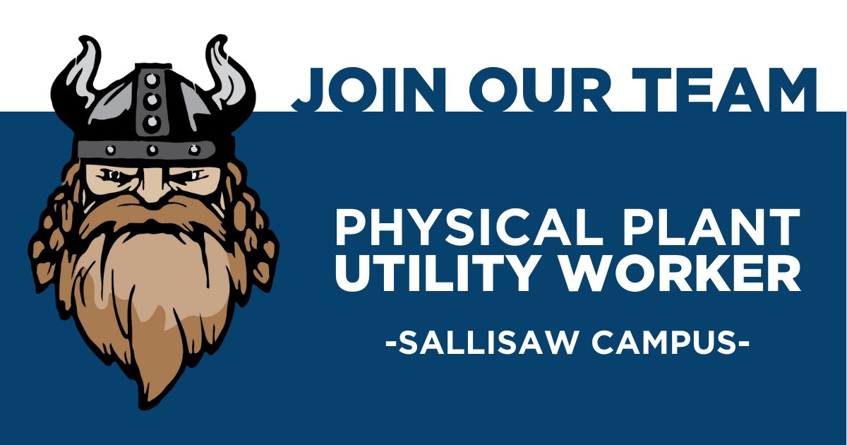 Join our team! Carl Albert State College currently has an open position for a Physical Plant/Utility Worker on the Sallisaw Campus. Take advantage of generous paid time off, benefits, and a great work environment. To apply, click here- ow.ly/xpjM50R9oAZ