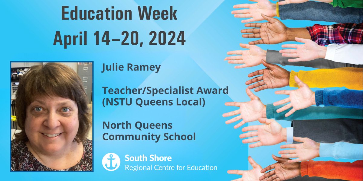 Congratulations to SSRCE's Education Week recipients. This is a special opportunity for the education community to acknowledge educators, school support staff and partners for their outstanding work relative to the Education Week theme, “Connections to Community.' 2/2
