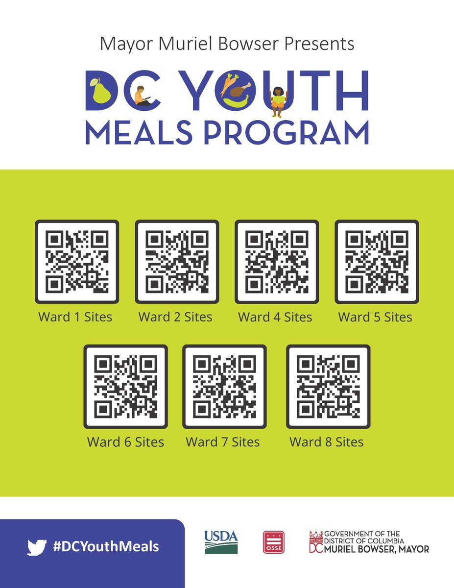 With summer right around the corner, #DYK that the #DCYouthMeals Program provides no-cost meals to ALL DC youth age 18 or under all summer long. No sign-up or ID is required. Find a DC Summer Meals site near you TODAY!