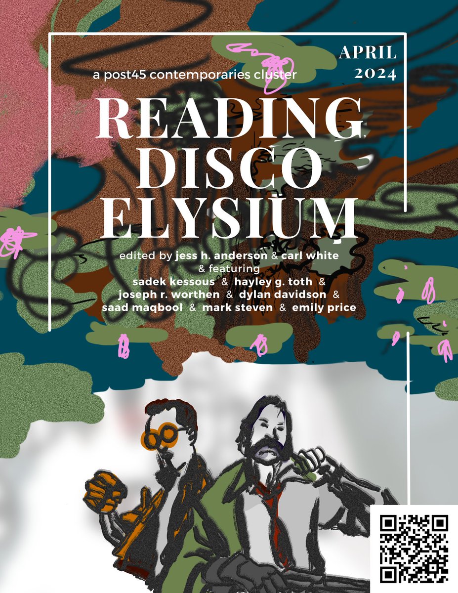 🔍NEW CLUSTER DROPPING MONDAY🔎

👔🕵️‍♂️🪩DISCO ELYSIUM🪩🕵️‍♂️👔
eds. @Jess_H_Anderson and @carlwhite__ 

Get lost on the mean streets of Martinaise with:

Sadek Kessous
<a href="/TothHayley/">Hayley G. Toth</a> 
@JoeWorthen 
Dylan Davidson
<a href="/asda_maq/">saad (the band) is unraveling</a> 
<a href="/multimimetica/">Mark Steven</a> 
@the_emilyap