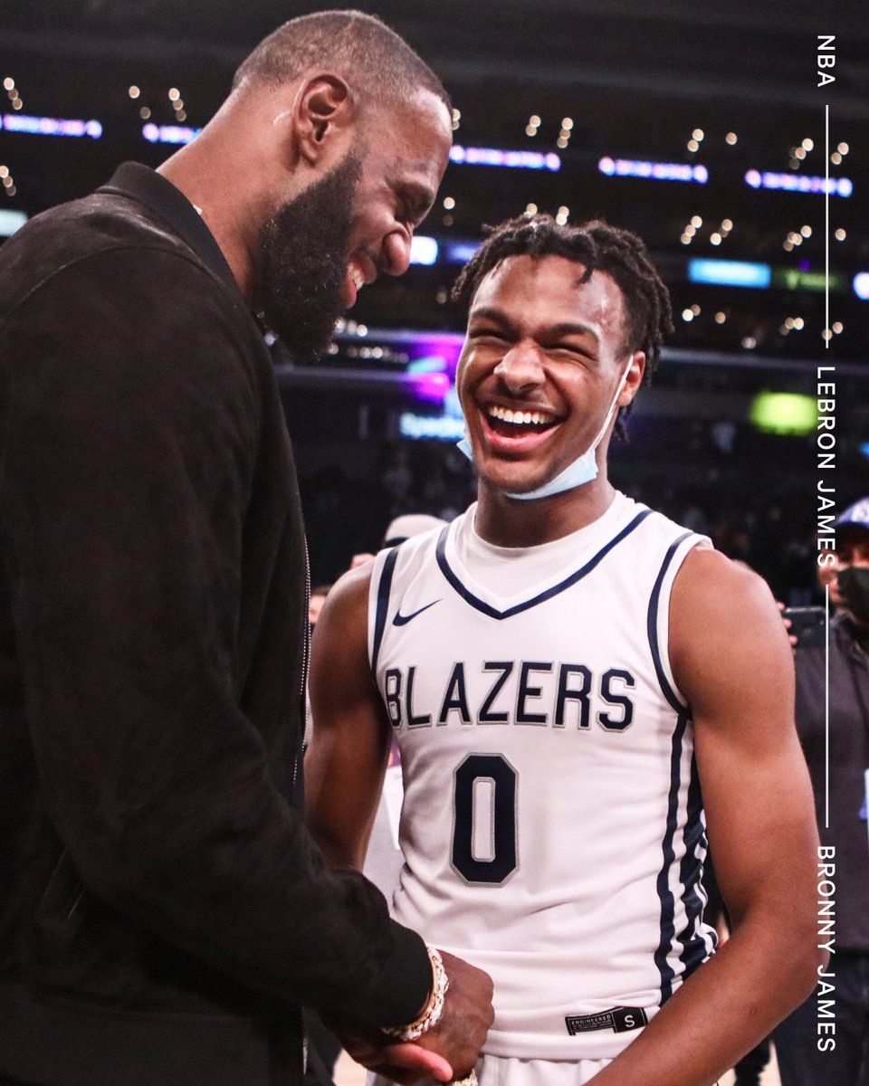 Bronny James on declaring for the 2024 NBA Draft: 

“If Giannis can have his brother at the end of the bench. Why can’t my dad have me at the end of the bench.”