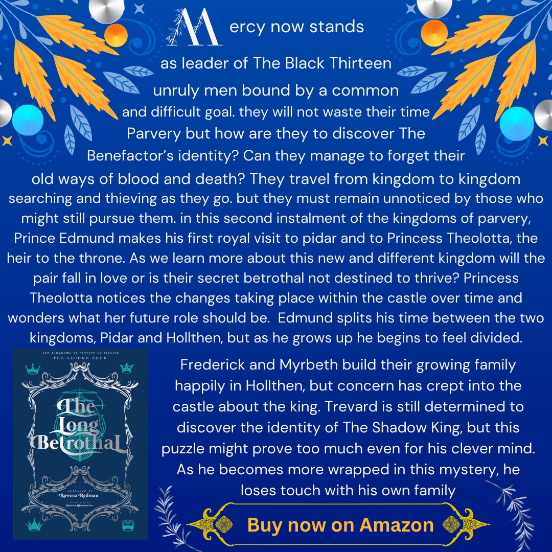 Want to know more about #books?
Here are the #bookblurb to convince you to pick up your copies of #BookOne & #BookTwo
Can you find the traitor hiding amongst the kings of Parvery? amazon.co.uk/stores/Rowena-…
#fantasybookseries #Author #readers #fantasyreader #indieauthor