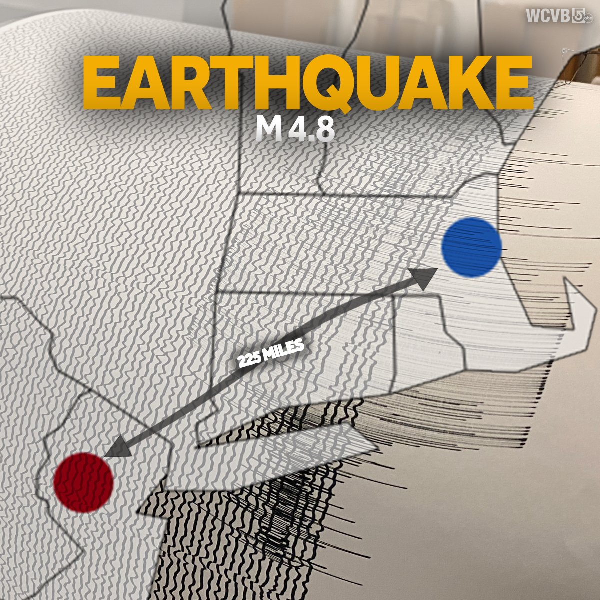 Yup, we just felt an #earthquake in #NewJersey all the way over here in #Massachusetts! The Weston Observatory's #seismograph detected the rumble and the USGS said there's a chance for aftershocks. wcvb.com/article/48-mag…