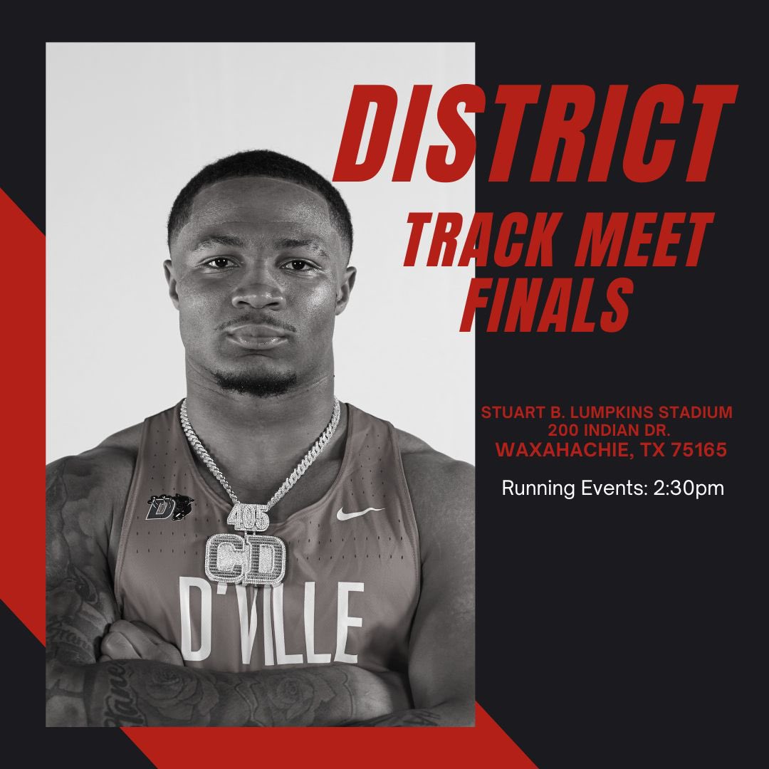 District Track Meet Finals Today! Running events start @2:30pm! #DUNCANVILLE #FAST #THISYEAR