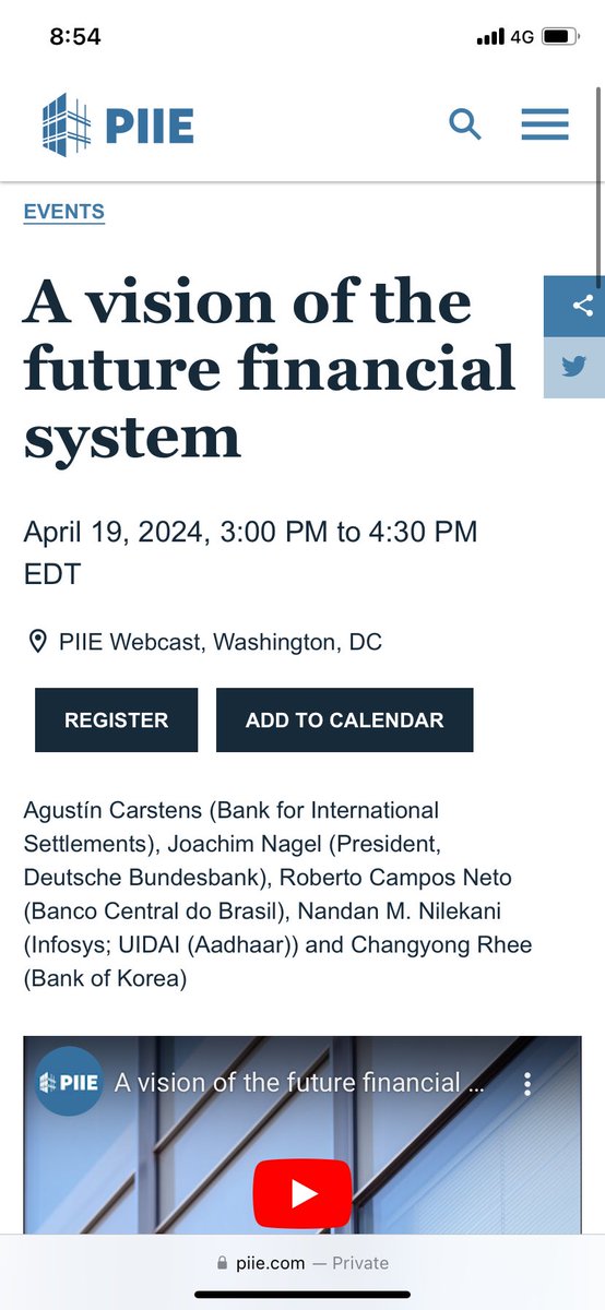 “Finternet: The financial system for the future” by @BIS_org Agustín Carstens & @NandanNilekani this is going to be the internet moment for finance @pramodkvarma ✨ register for the event here: piie.com/events/2024/vi…