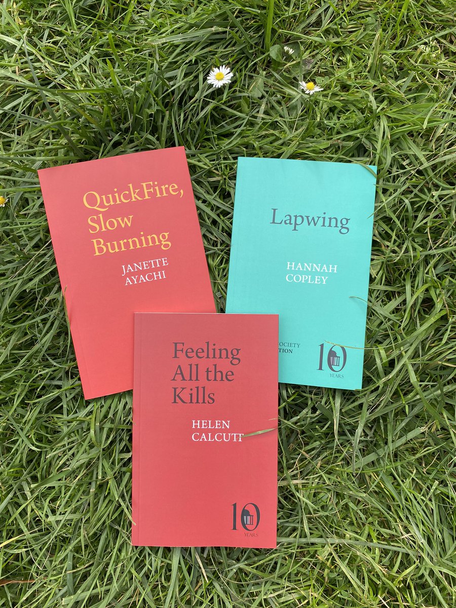 These spring beauties arrived today from @PavilionPoetry - cannot wait to dive in - congratulations to pavilion sisters @HelenCalcutt @HCopley and Janette Ayachi and ❤️ to Pavilion editor @DerynRJ for everything