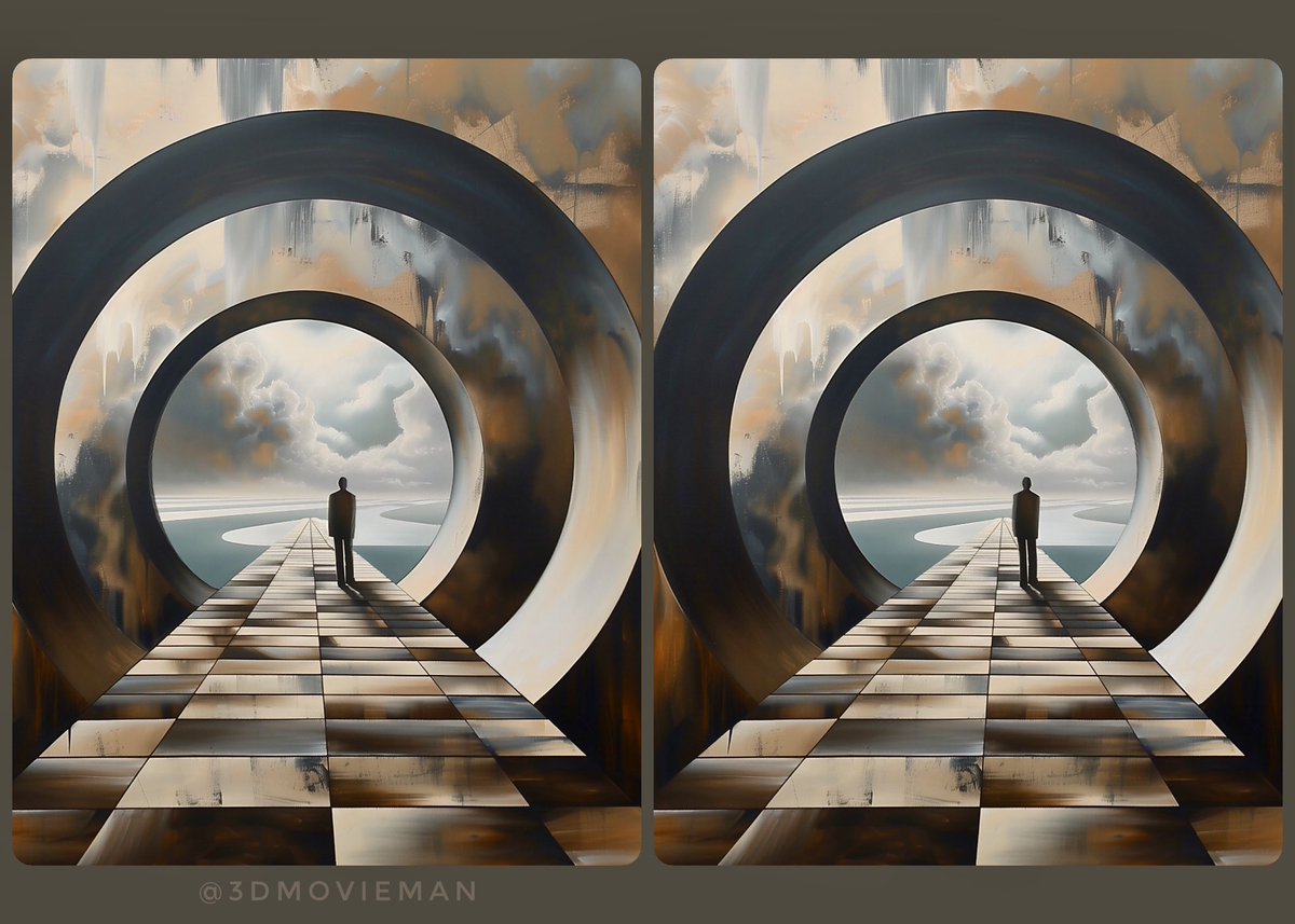 “The Lonely Road” #stereoscopic #AIart 

#stereoscopy #midjourneyart #synthography #aiartcommunity #AIArtSociety #AIArtGallery