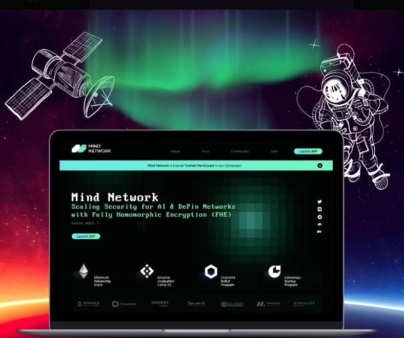 This is how <a href="/mindnetwork_xyz/">Mind Network</a> front page now looks like. Wow!