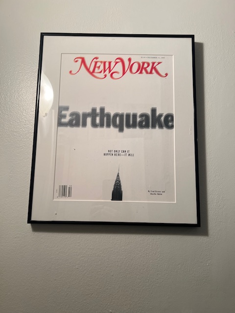Look what shifted in the 4.7 #earthquakenyc today: the @NYMag cover story my husband did with @fredgraver in 1995 about when the big #earthquake hits #nyc - bought by @ParamountPics (never made but still available!)