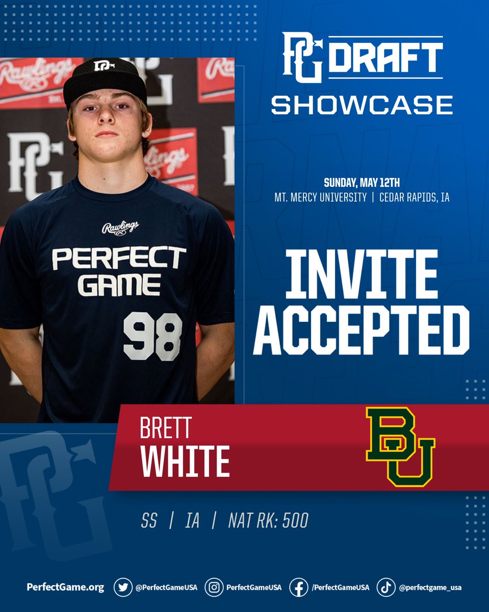 NATIONAL PRE-DRAFT INVITE ACCEPTED 🔒 @brettwhite282 X #PreDraft